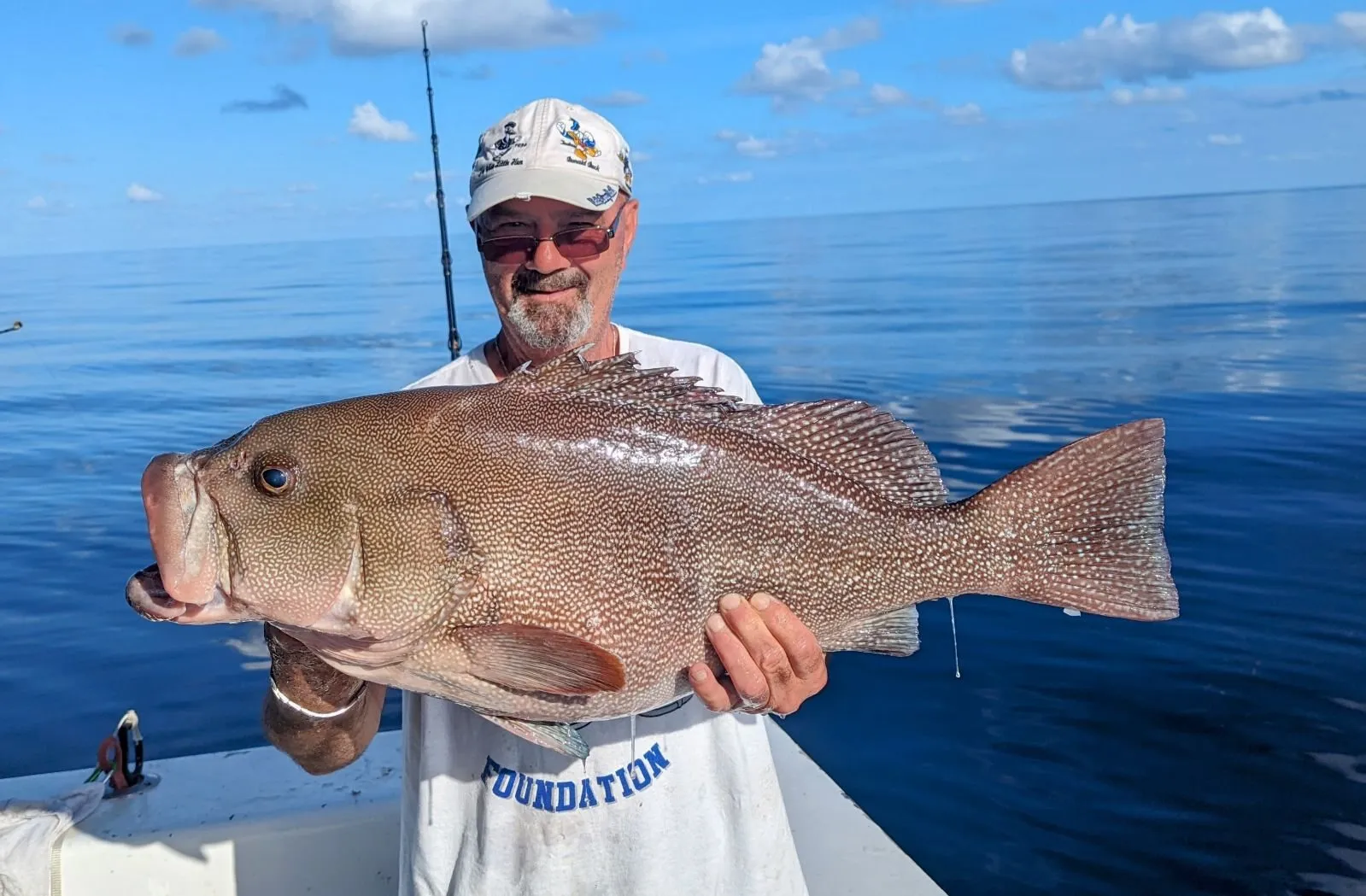 Angler with a big grouper