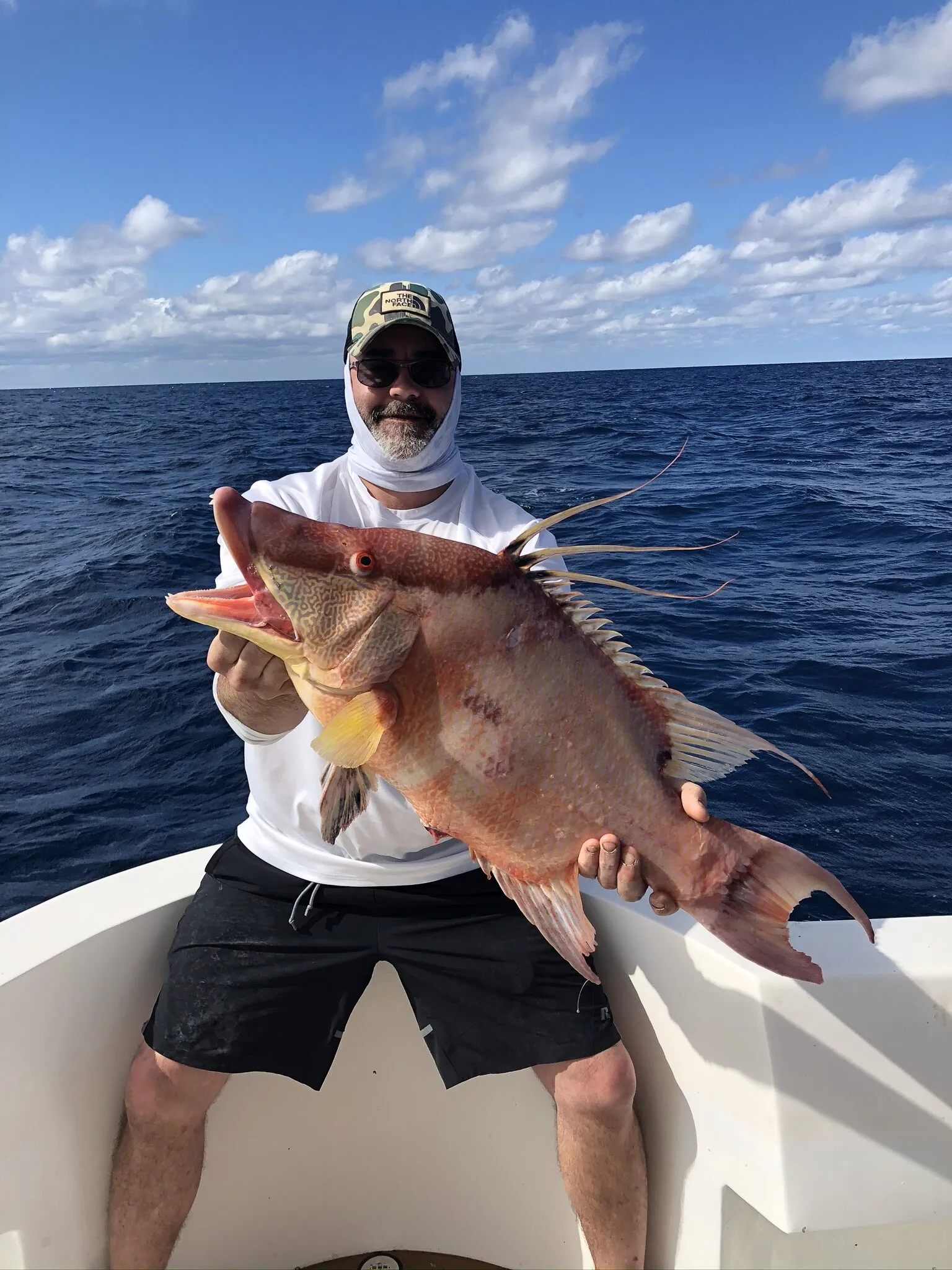 Angler with a hogfish