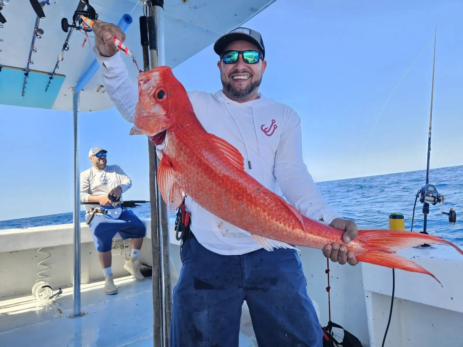 Angler with a queen snapper