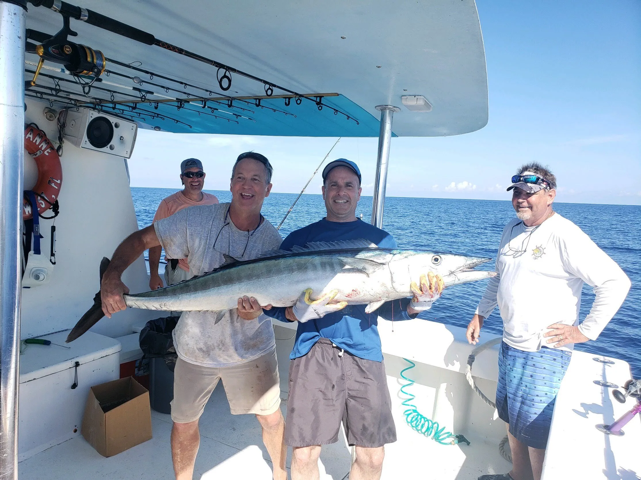 Anglers with a wahoo